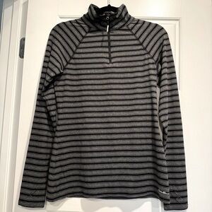 Eddie Bauer Womens Medium 1/4 Zip Top Lightweight Outdoor Camping Running Hiking